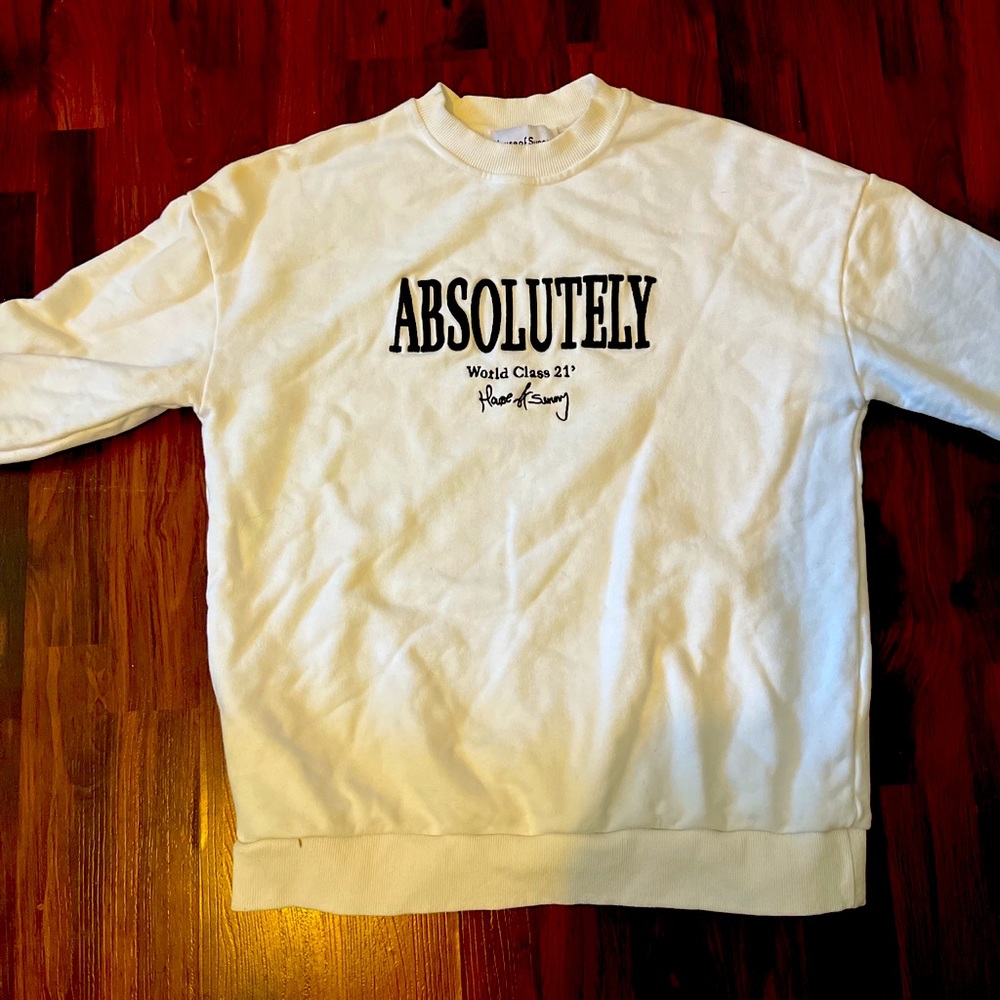 House of Sunny “Absolutely” crewneck sweatshirt